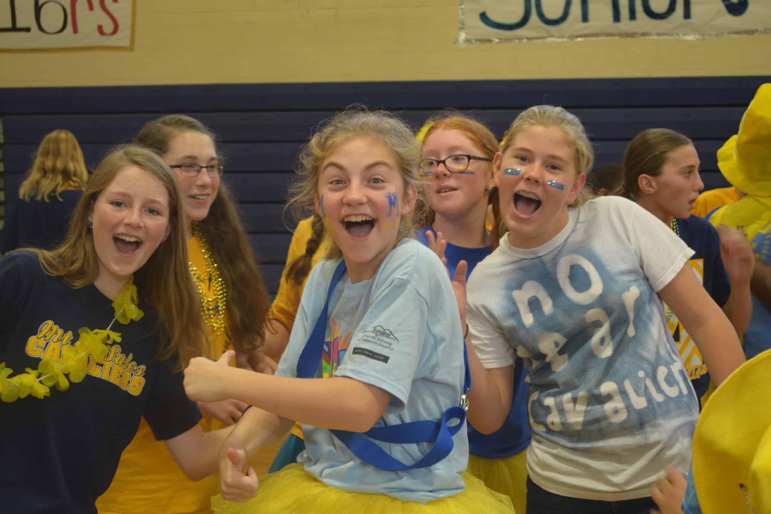 Homecoming Week: Crazy Blue Gold day!