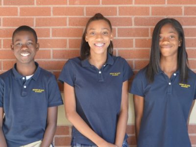 Tyrell Lattimore (6th), Qualin Lockett (7th), and Makayla Hall (8th)