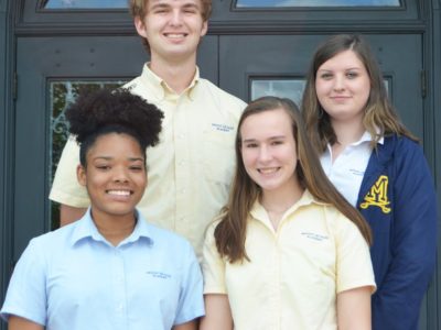 (l-r): Madison Williams, Logan Bates, Eleanor Anderson, Faith Fabian; Adreanna Chester, not pictured