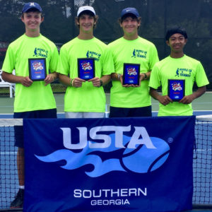 Tennis Team wins 18U Advanced Low State Championship