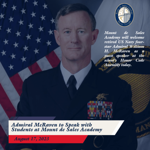 Mount de Sales Academy Hosts Special Guest Admiral McRaven