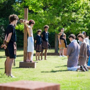 Mount de Sales Academy Students Lead Outdoor Stations of the Cross